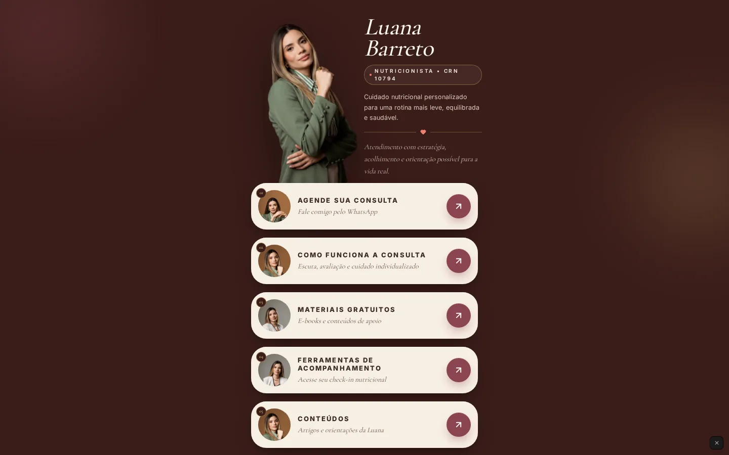 Capa do site de Luana Barreto — identidade viva com motion.